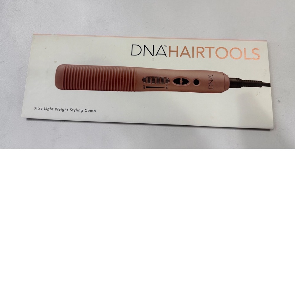 DNA Hairtools Ultra Light Weight Styling Comb Rose Gold Heated Brush 250-450F